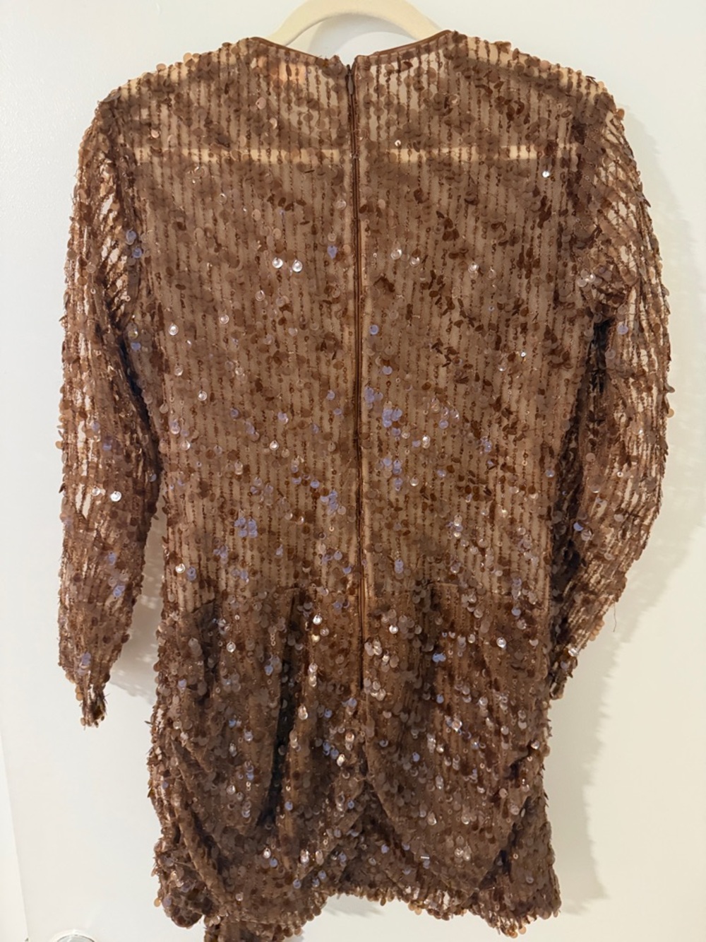 Camila Coelho Brown Sequined Mini Dress - Picture 5 of 7